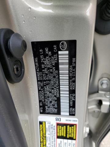 2022 LEXUS ES 300H BA 58ADA1C15NU016739