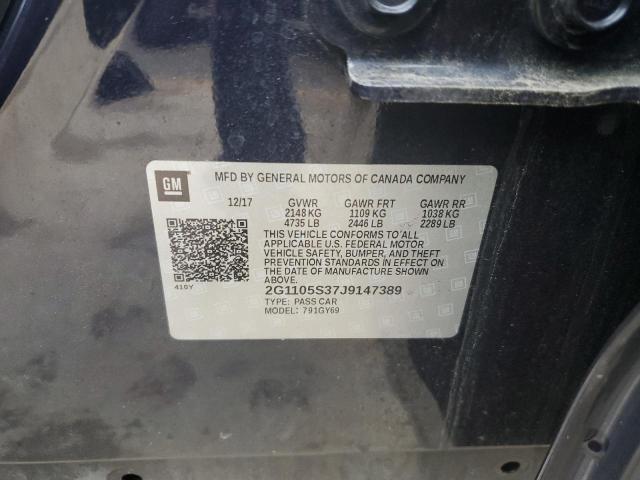 2018 CHEVROLET IMPALA LT - 2G1105S37J9147389