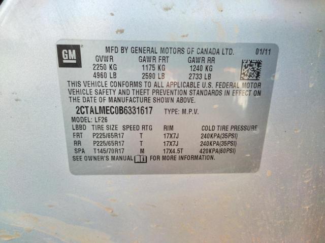 2CTALMEC0B6331617 GMC Terrain Sle