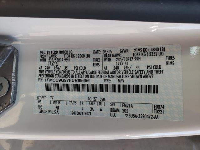 2015 FORD ESCAPE SE - 1FMCU9G97FUB89656