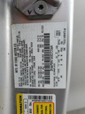 3FA6P0H75ER272564 Ford FUSION SE