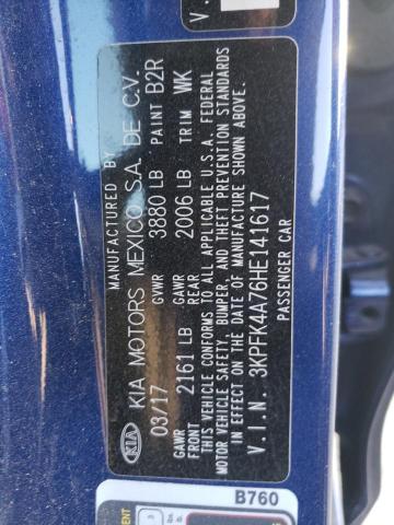 3KPFK4A76HE141617 KIA FORTE LX