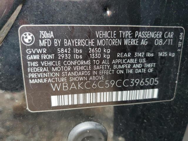 WBAKC6C59CC396505 BMW 750 Xi