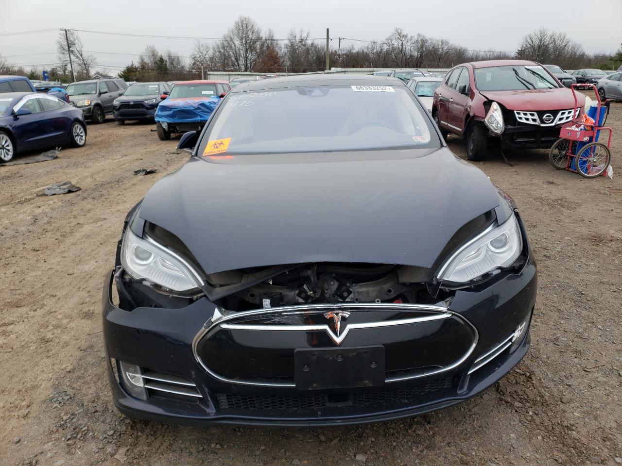 2014 Tesla Model S VIN: 5YJSA1H17EFP61447 Lot: 66383252