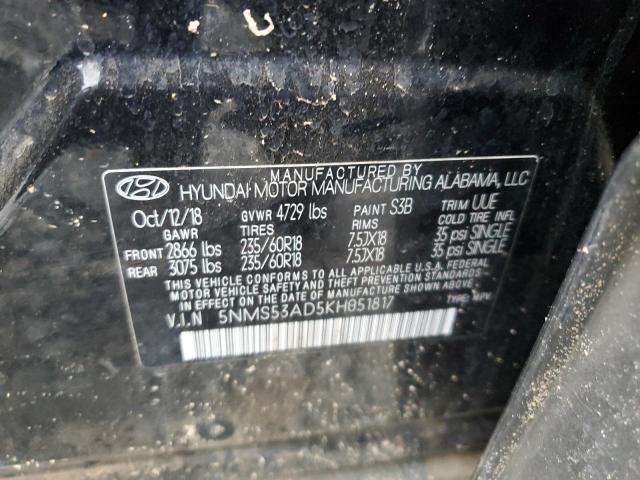 2019 HYUNDAI SANTA FE L - 5NMS53AD5KH051817