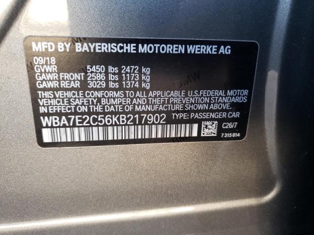 2019 BMW 740 I - WBA7E2C56KB217902