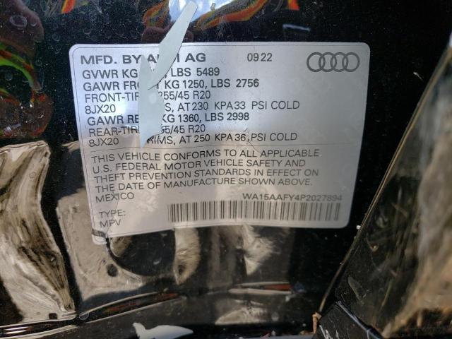 2023 AUDI Q5 SPORTBA WA15AAFY4P2027894