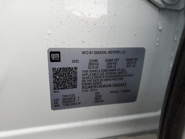 2022 BUICK ENCLAVE PR - 5GAERCKW1NJ101517