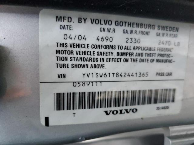 YV1SW61T842441365 Volvo V70