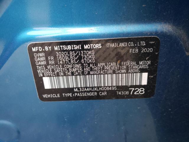 ML32A4HJXLH008495 | 2020 MITSUBISHI MIRAGE SE