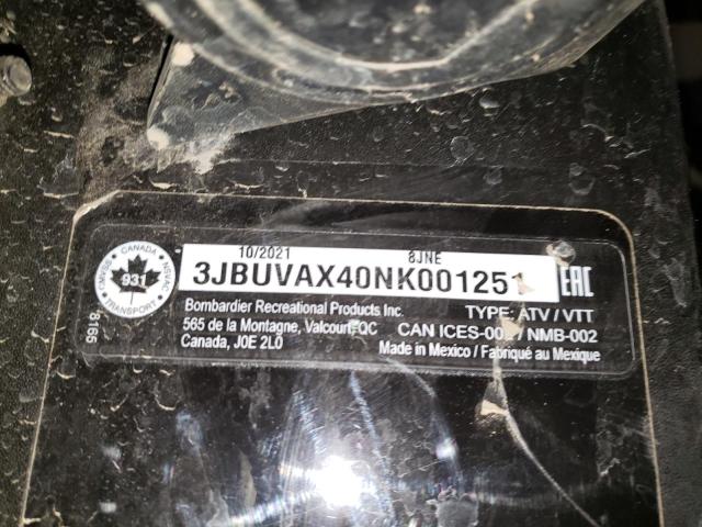 2022 CAN-AM DEFENDER L - 3JBUVAX40NK001251