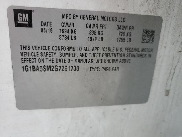 2016 CHEVROLET CRUZE L - 1G1BA5SM2G7291730