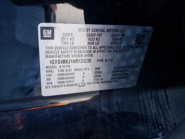 2017 CADILLAC ESCALADE L - 1GYS4BKJ1HR133236
