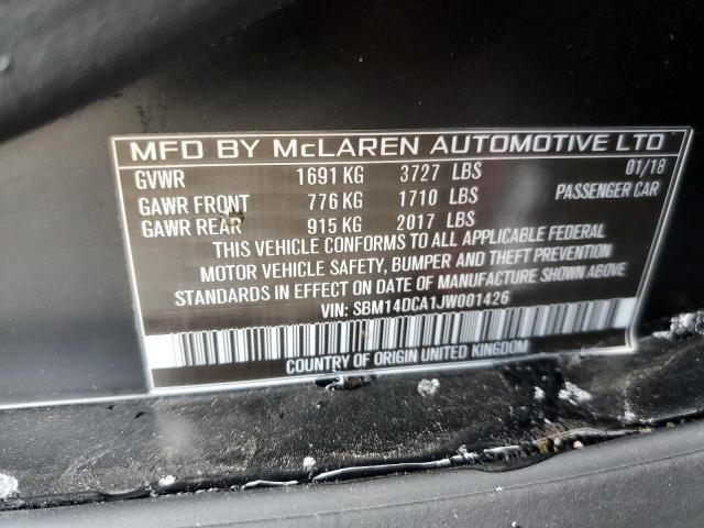 2018 MCLAREN AUTOMOTIVE 720S SBM14DCA1JW001426