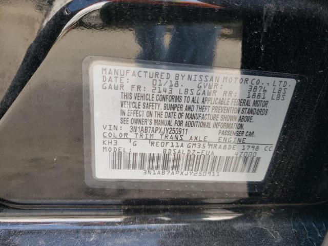 2018 NISSAN SENTRA S - 3N1AB7APXJY250911