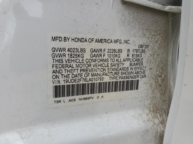 19UDE2F76LA010793 Acura ILX