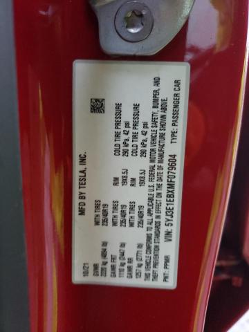 5YJ3E1EBXMF079604 Tesla MODEL 3