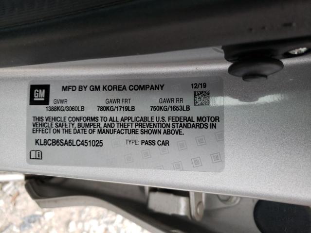 2020 CHEVROLET SPARK LS - KL8CB6SA6LC451025