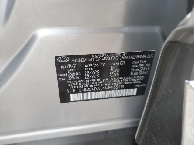 2021 HYUNDAI SANTA FE L - 5NMS4DAL4MH355918