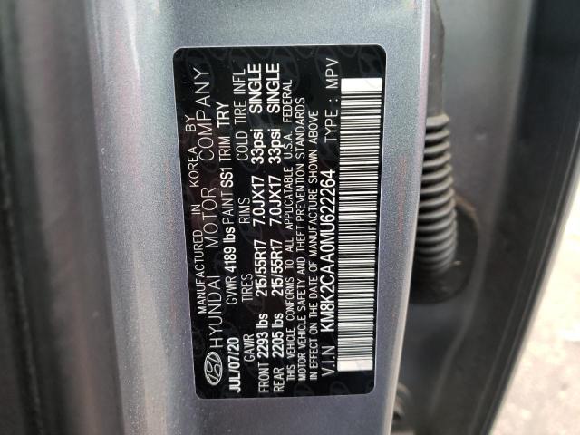 2021 HYUNDAI KONA KM8K2CAA0MU622264