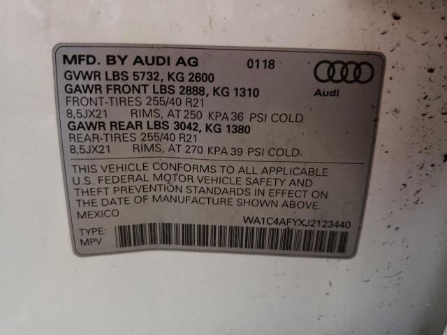 2018 AUDI SQ5 PRESTI - WA1C4AFYXJ2123440
