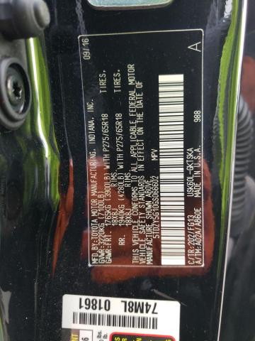 2016 TOYOTA SEQUOIA 5TDZY5G10GS066602