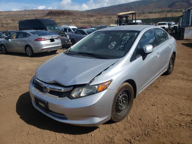Salvage cars for sale from Copart Kapolei, HI: 2012 Honda Civic LX