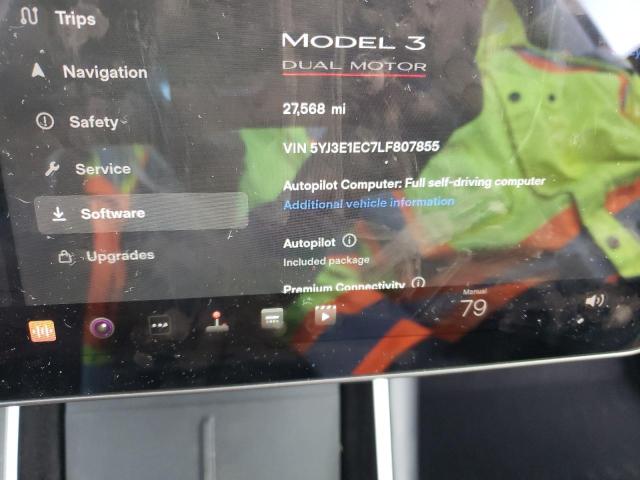 5YJ3E1EC7LF807855 Tesla MODEL 3