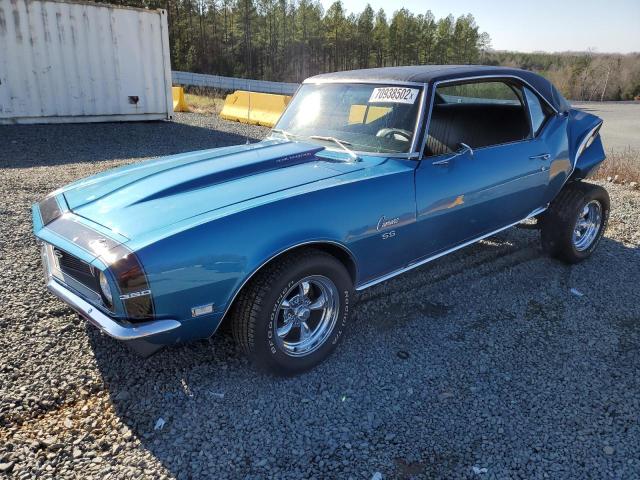 Salvage cars for sale from Copart Concord, NC: 1968 Chevrolet Camaro