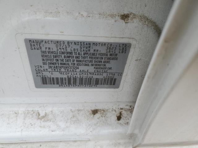 3N1AB7APXHY373294 Nissan SENTRA S
