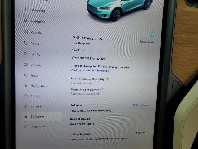 5YJXCBE21MF323086 Tesla MODEL X