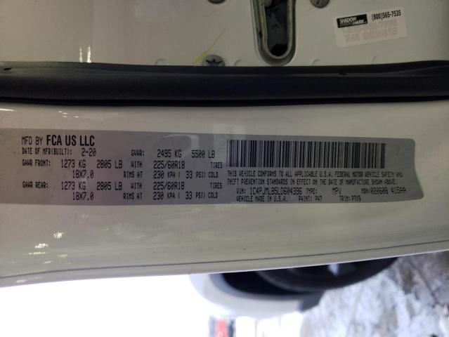 1C4PJMLB5LD604396 Jeep Cherokee Latitude Plus