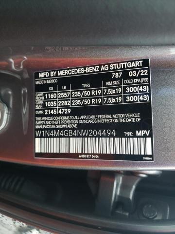 W1N4M4GB4NW204494 Mercedes-Benz GLB 250