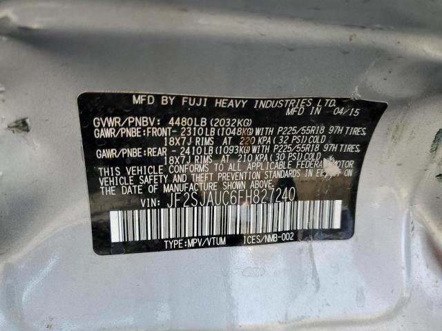 JF2SJAUC6FH827240 Subaru Forester 2.5i Touring