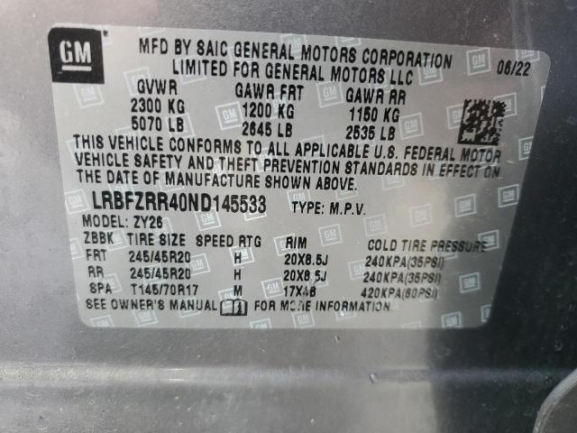 2022 BUICK ENVISION A - LRBFZRR40ND145533