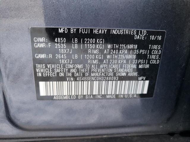 4S4BSENC0H3288093 Subaru Outback 3.6r Limited