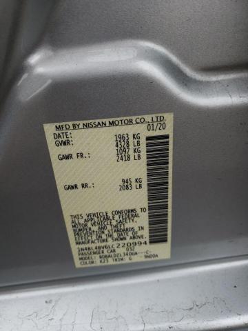 2020 NISSAN ALTIMA S - 1N4BL4BV6LC220994