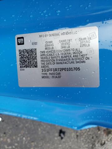 2023 CHEVROLET CAMARO LT1 1G1FF1R72P0101705