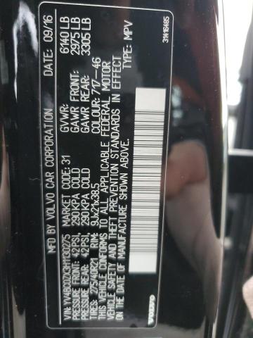 2017 VOLVO XC90 T8 - YV4BC0ZX3H1130275