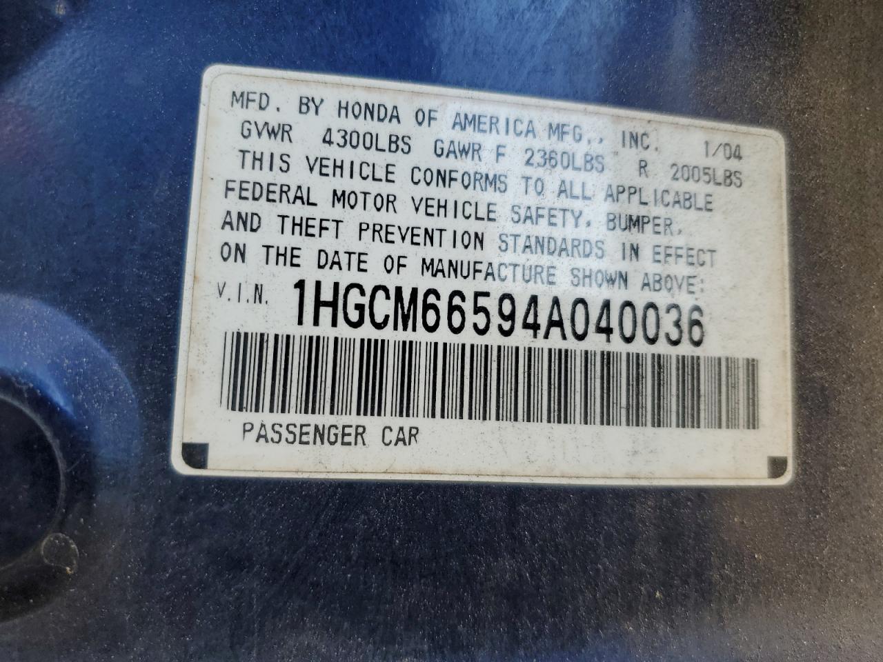 2004 Honda Accord - Image 12