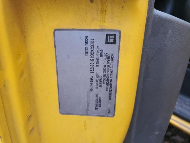 1GD374CG1B1901721 GMC Savana Cutaway G3500