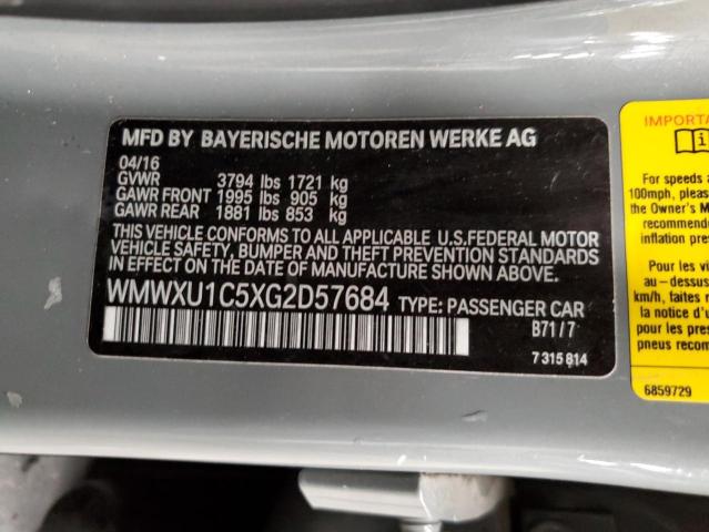 WMWXU1C5XG2D57684 Mini Cooper