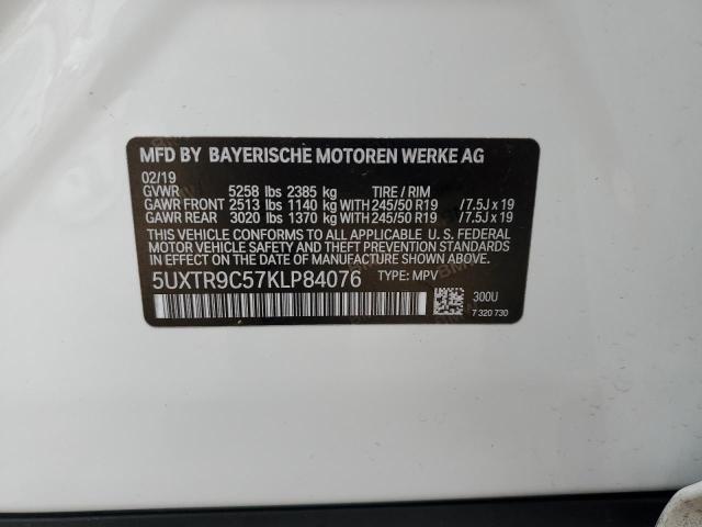 5UXTR9C57KLP84076 BMW X3 Xdrive30i