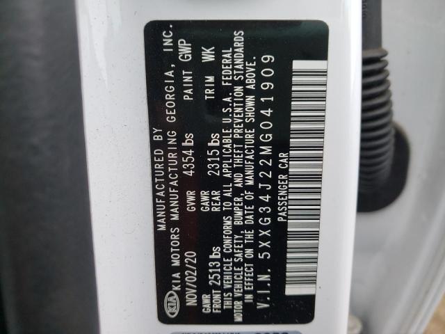 2021 KIA K5 EX - 5XXG34J22MG041909