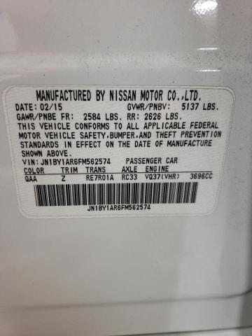 2015 INFINITI Q70 - JN1BY1AR6FM562574