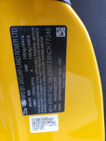 SAJD55FE8NCK77246 Jaguar F-Type