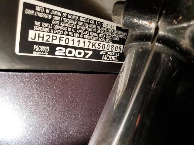 2007 HONDA FSC600 D JH2PF01117K500808