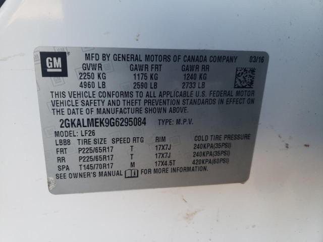 2016 GMC TERRAIN SL - 2GKALMEK9G6295084