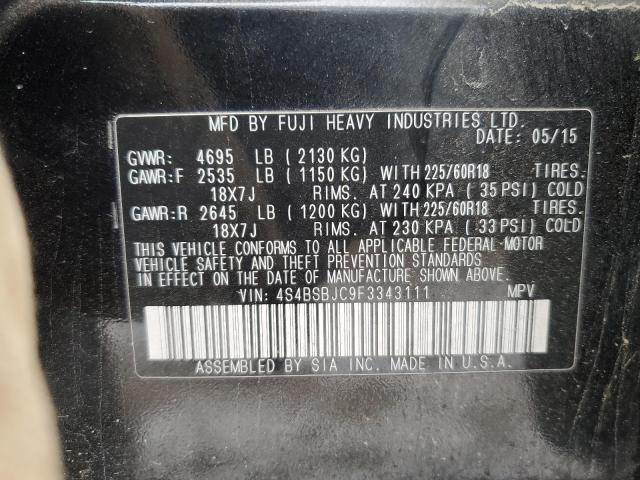 4S4BSBJC9F3343111 Subaru Outback 2.5i Limited