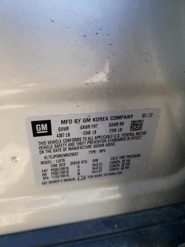 2022 CHEVROLET TRAX 1LT - KL7CJPSM2NB529557